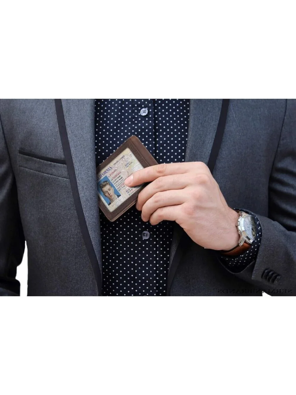 Slim RFID Blocking Leather Bifold Wallet for Men | Minimalist Front Pocket